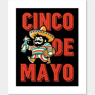 Cinco de Mayo // Mexican Sombrero Fiesta Drunk Posters and Art